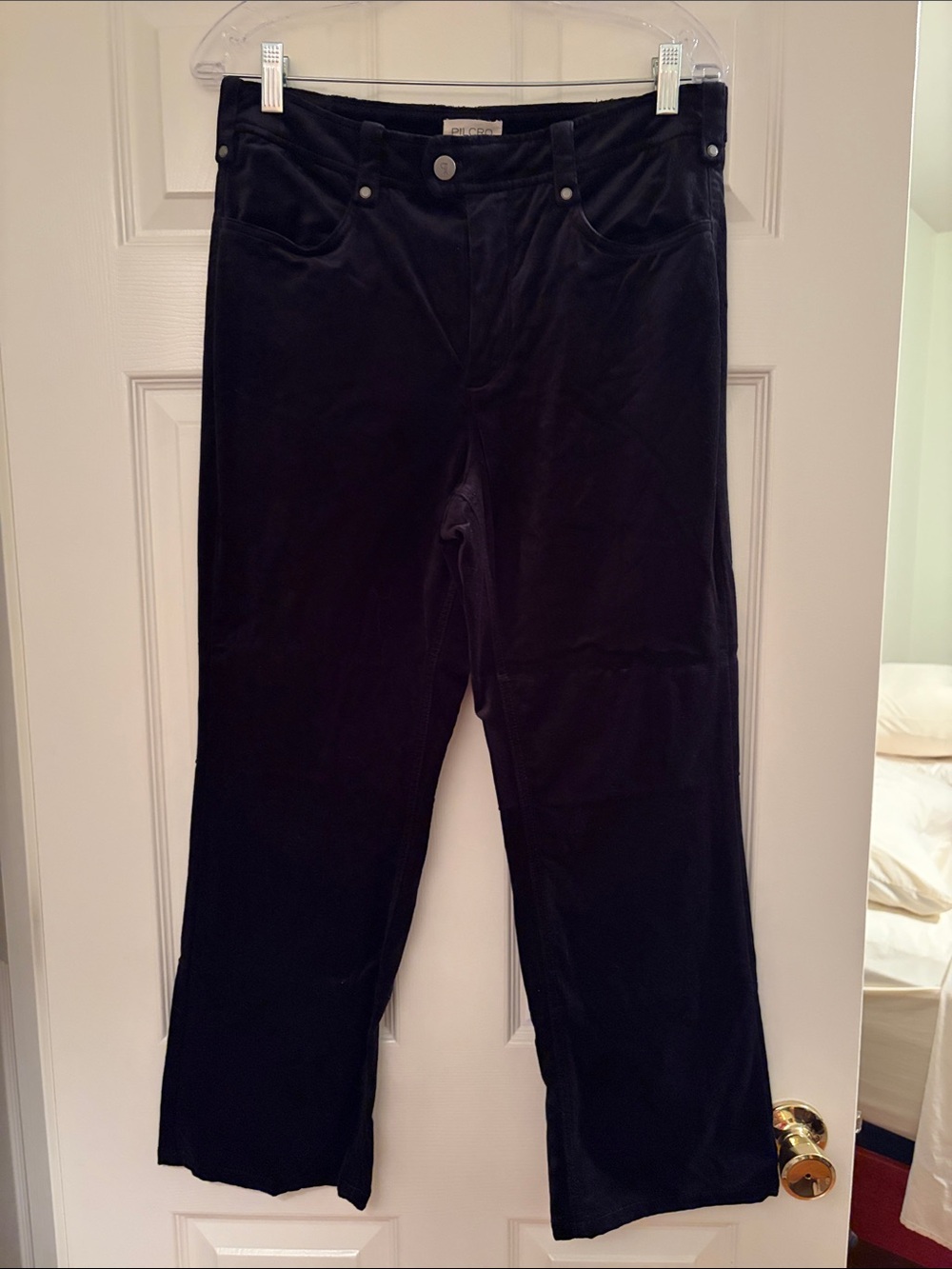 Pilcro Black Velvet Pants